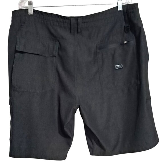 ONeill Mens Black Crossover Hybrid Cargo Shorts Size 40 Polyester/Elastane Light - Picture 2 of 13
